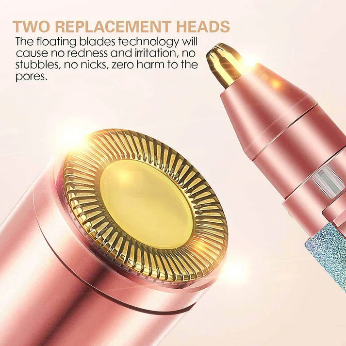 2 In 1 Flawless Eyebrow Hair Remover Stylish & Fashionable Rechargeable