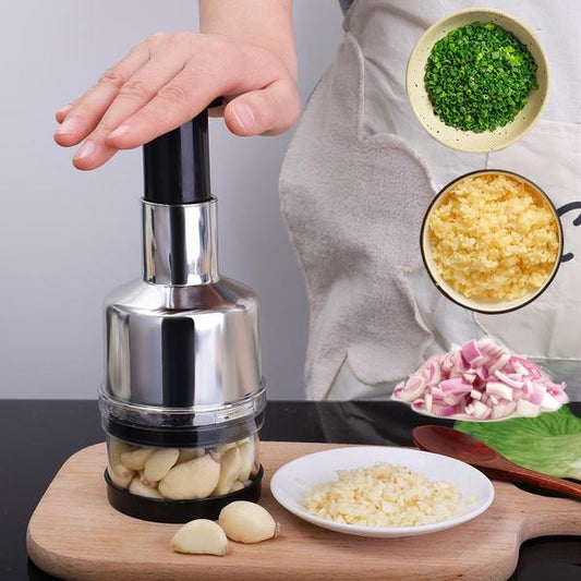 Stainless Steel Onion Press Chopper Hand Vegetable Chopper Stainless Steel Manual Food Chopper for Kitchen Tools