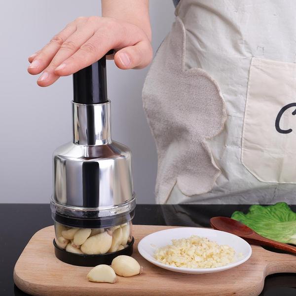 Stainless Steel Onion Press Chopper Hand Vegetable Chopper Stainless Steel Manual Food Chopper for Kitchen Tools
