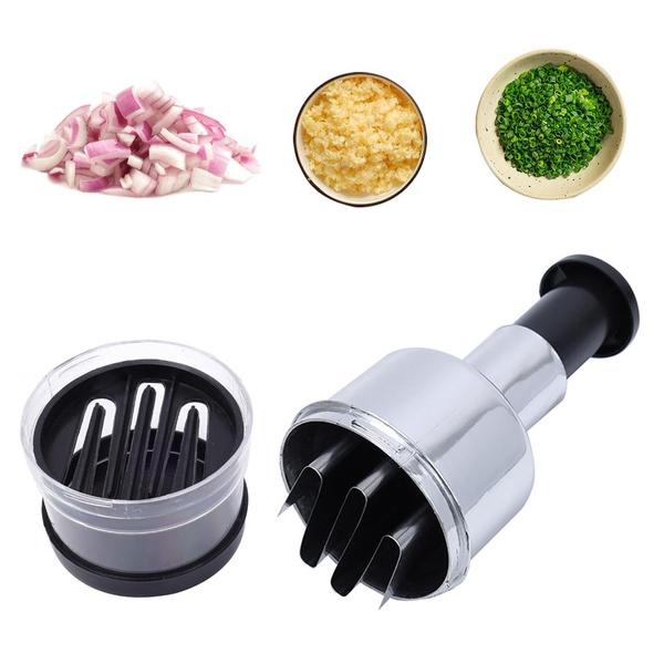 Stainless Steel Onion Press Chopper Hand Vegetable Chopper Stainless Steel Manual Food Chopper for Kitchen Tools