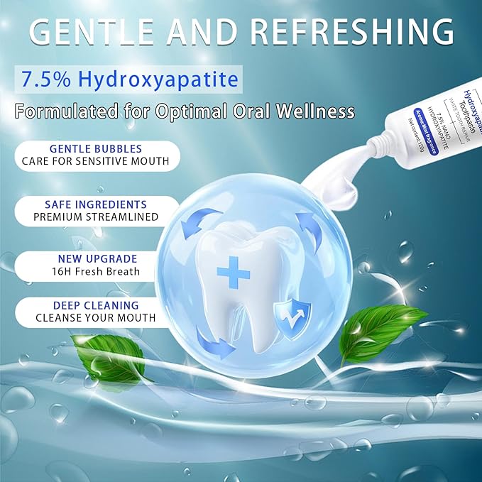 Hydroxyapatite Toothpaste - Fluoride-Free Nano Hydroxyapatite Toothpaste 7.5