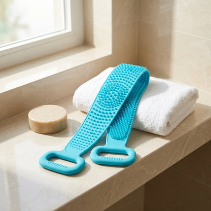 2-in-1 Silicone Back Scrubber & Bath Brush for Shower