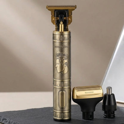 3-in-1 Electric Trimmer for Men – Beard Trimmer, Foil Shaver & Nose Hair Trimmer