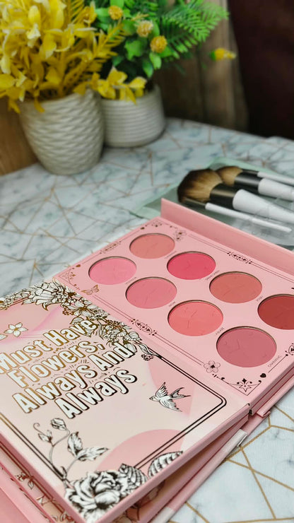8 in 1 Makeup Book Palette with Brush Kit for Women | Complete All in One Makeup Set