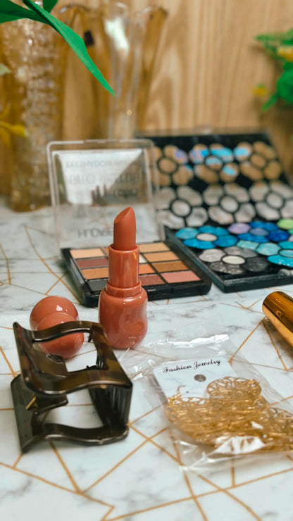 EVER Makeup Kit for Women – Eyeshadow Palette, Lipstick, Mascara & Beauty Accessories | 50% OFF